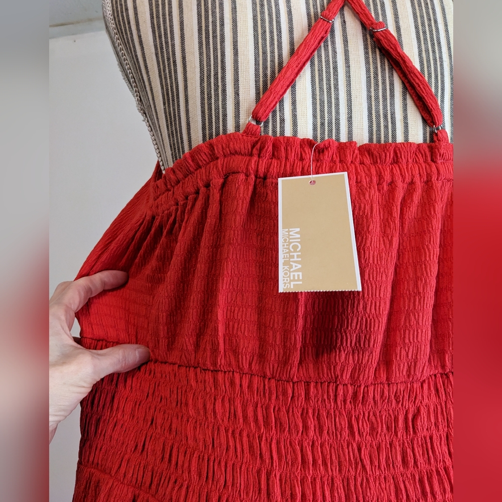 Michael Kors summer maxi slit cross straps dress nwt - Picture 9 of 15